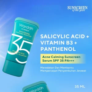 WARDAH UV Shield Acne Calming Sunscreen Moisturizer SPF35 PA+++