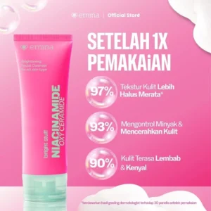 Emina Niacinamide Oxy Ceramide Brightening Face Wash 100ml